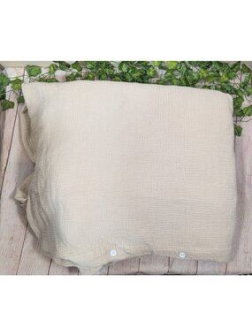 Parachute Bedding CLOUD COTTON Gauze Duvet Cover NATURAL KING CAL KING READ